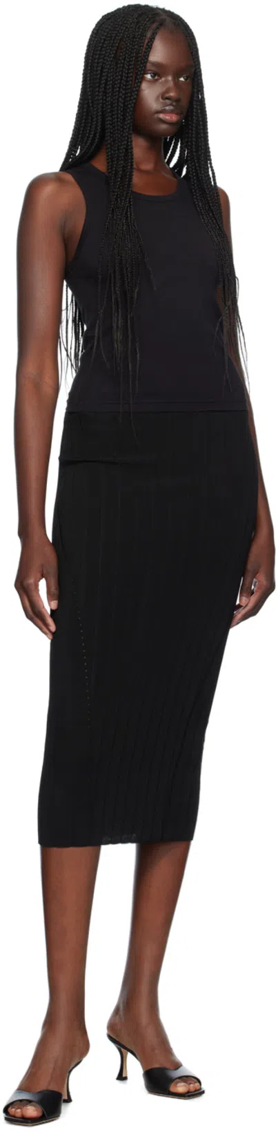 JACQUEMUS Women La Jupe Pralu Midi Skirt In Black