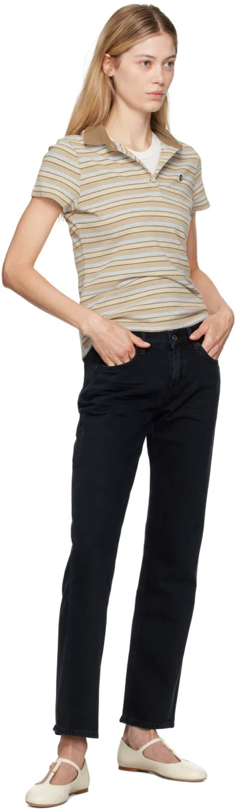 CHLOÉ Marcie Patent Mary Jane Ballerina Flats In Eggshell