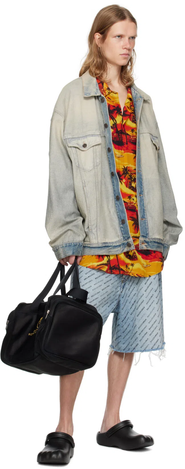 BALENCIAGA Oversized Jacket In Blue