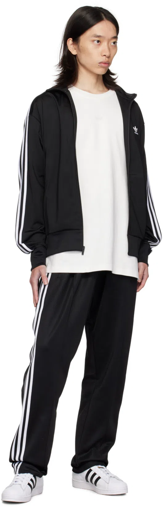 ADIDAS ORIGINALS Adidas Firebird Recycled Polyester Track Jacket In Black