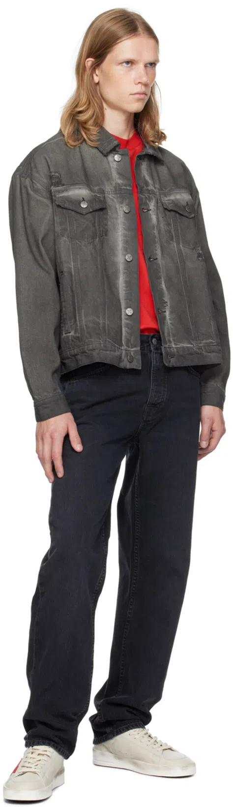 AMIRI Mens Red Ma Core Short-sleeves Relaxed-fit Cotton-jersey T-shirt