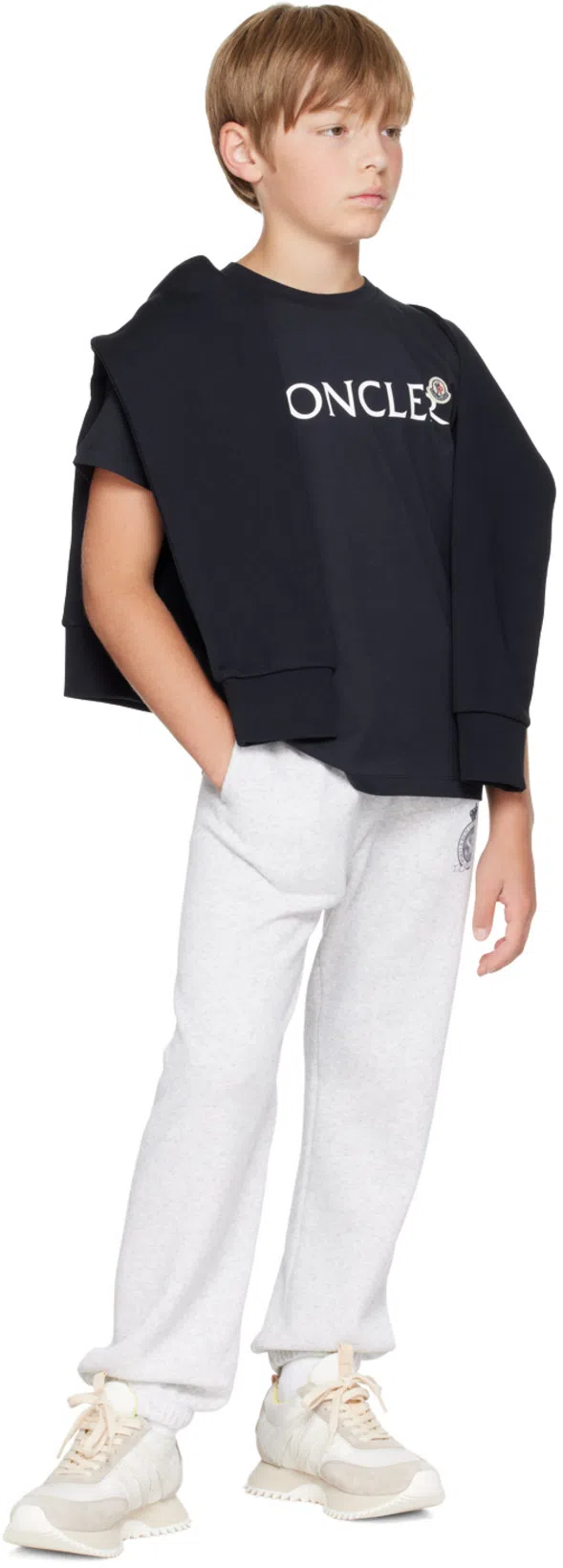 MONCLER Pacey Sneakers In Nylon And Suede Leather. In Multi