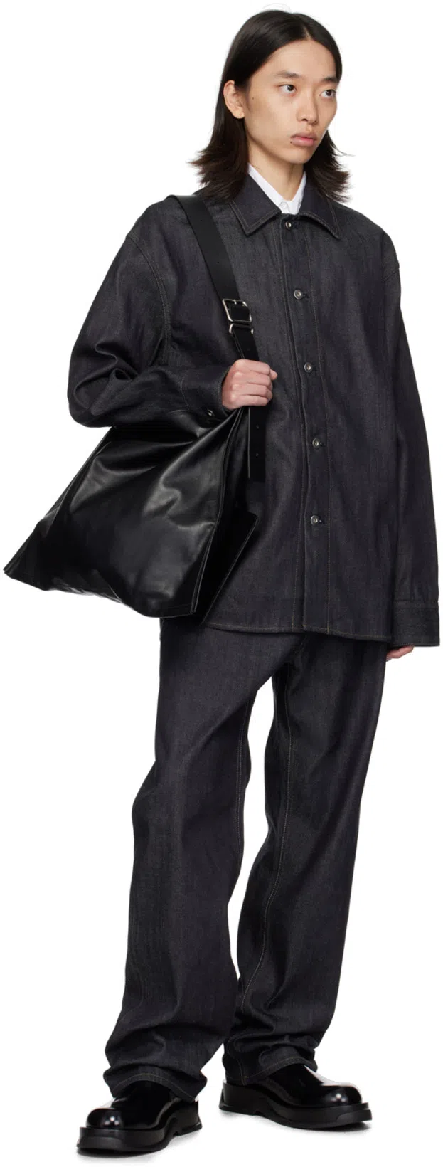 JIL SANDER W Denim Shirt 01 Regular Fit Overshirt In Blue