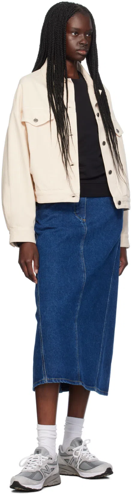 APC A.p.c. Women's Sainters Denim Jacket In White