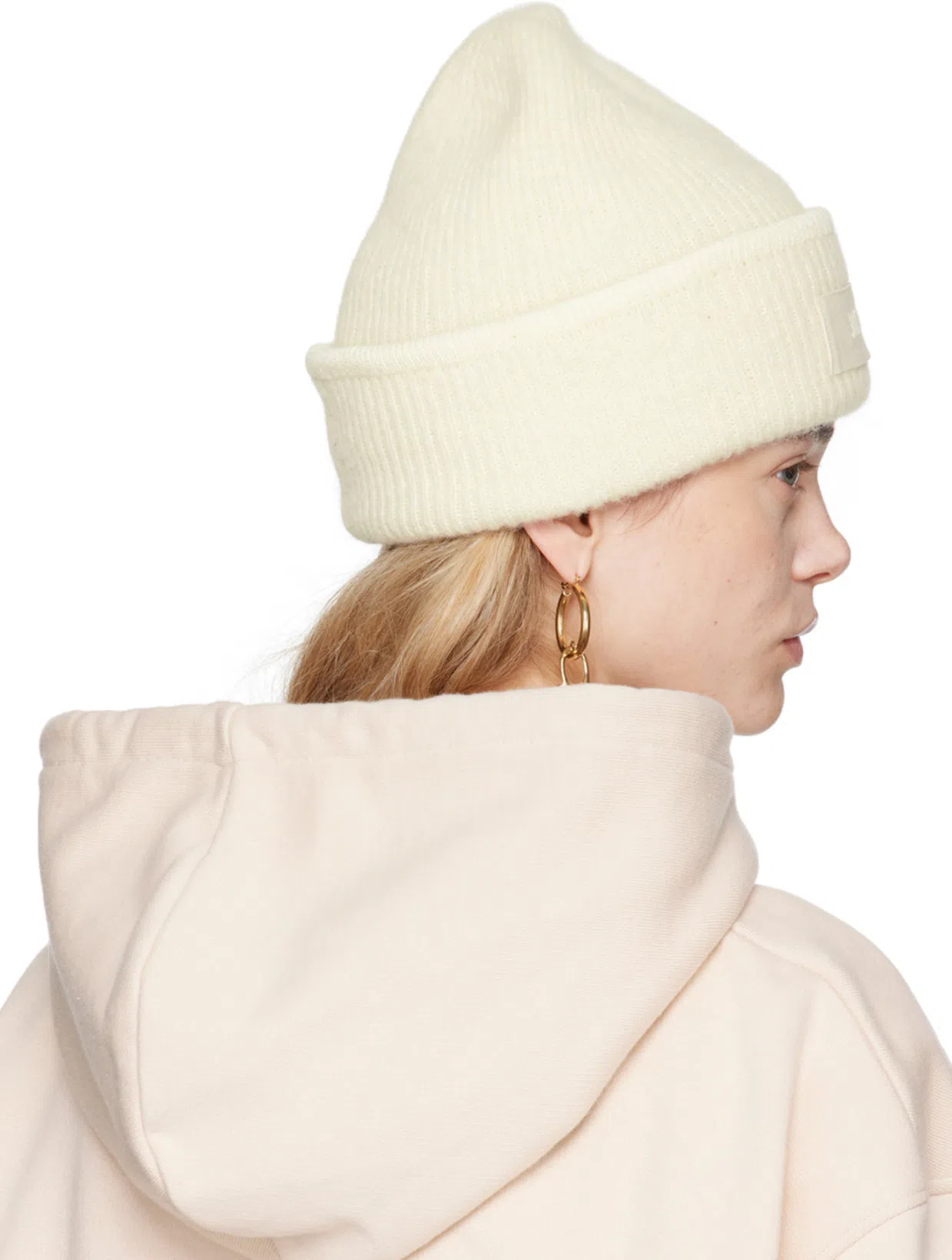 JACQUEMUS Gold Le Papier 'les Creoles Chiquito' Earrings In 270 Light Gold