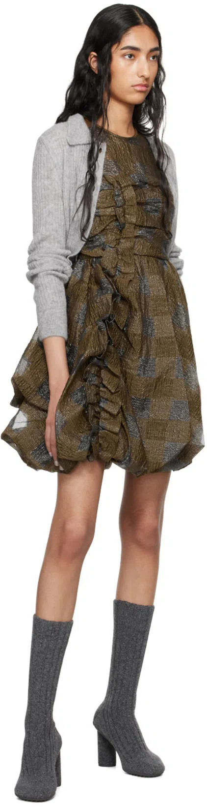 BOTTEGA VENETA Women Atomic Knitted Wool Boots In Multicolor