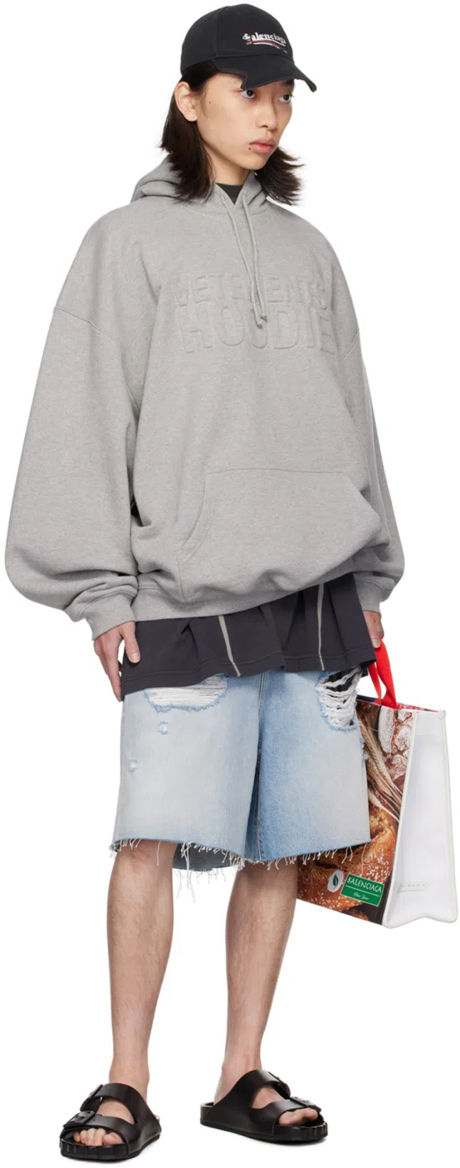 BALENCIAGA Smooth Leather Sunday Slides For A Chic In Black