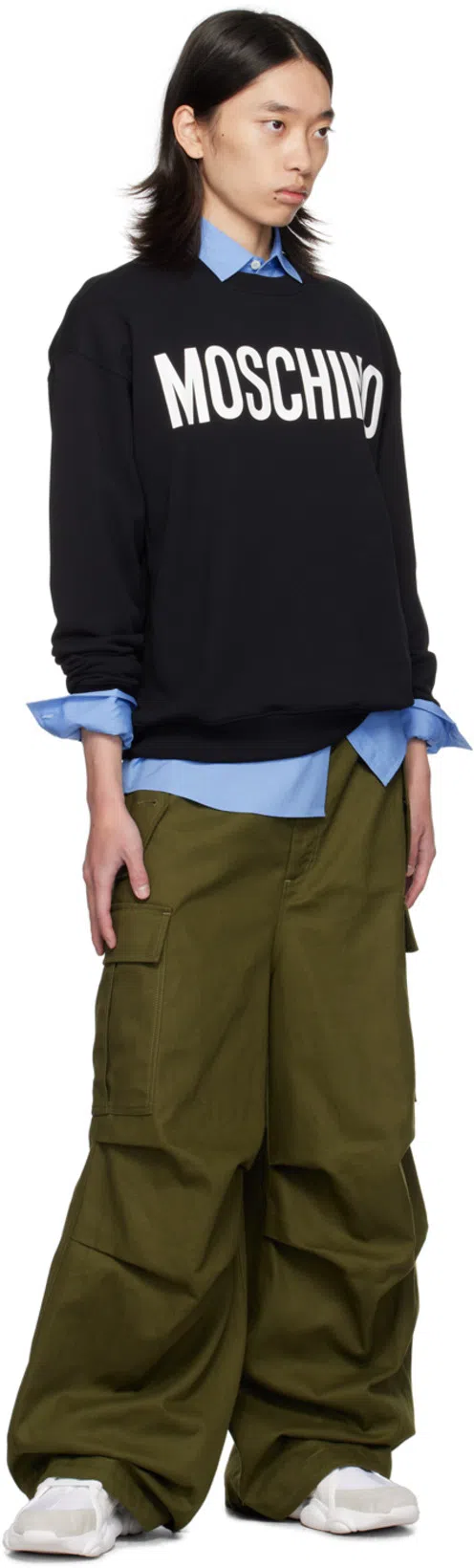 MARNI Wide-leg Cargo Pants In Green