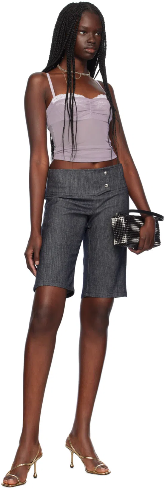 ALEXANDER WANG Heiress Flex Embellished Tote Bag In Black