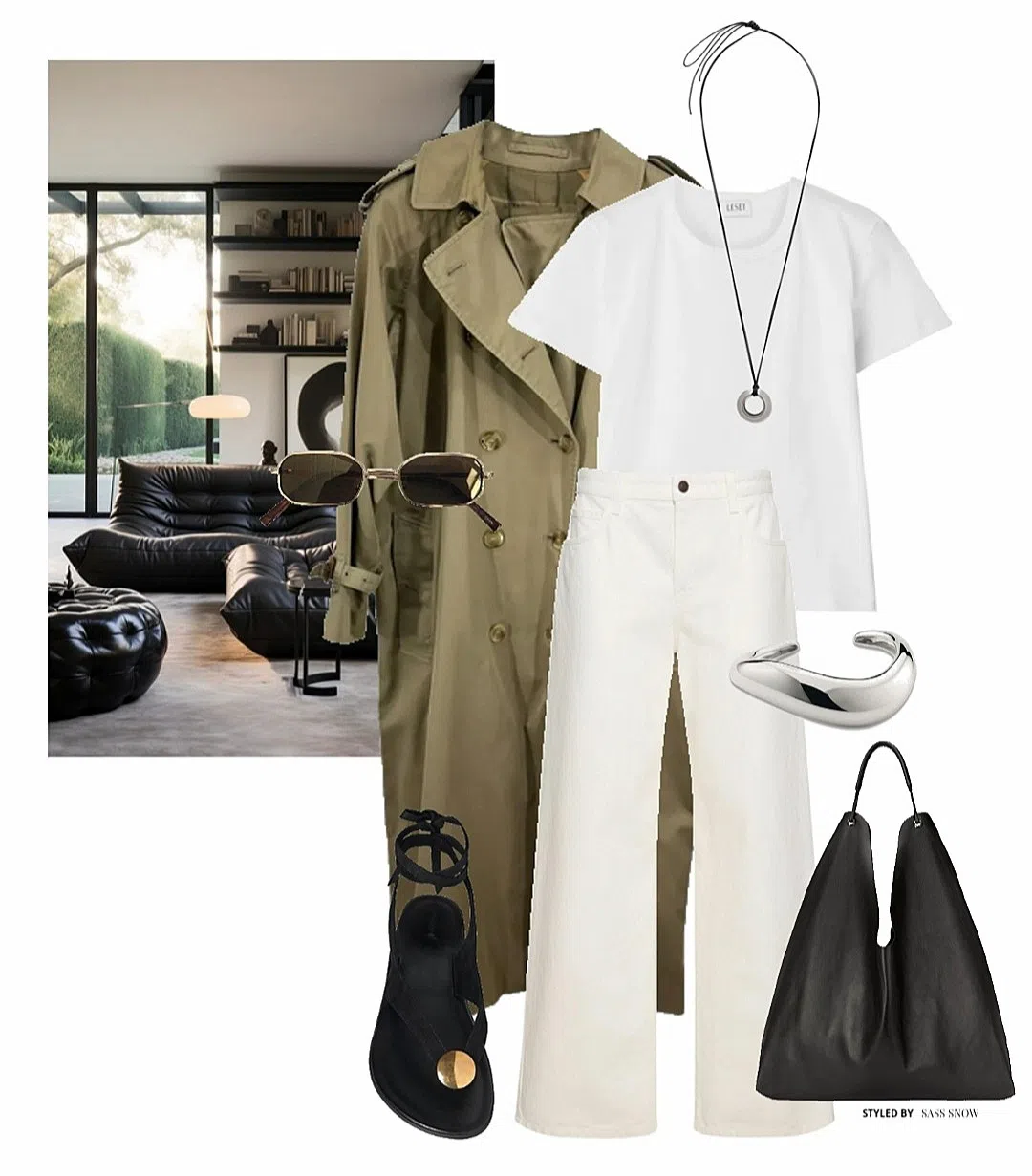 THE ROW Cotton Wide-leg Jeans Featuring Pockets In White