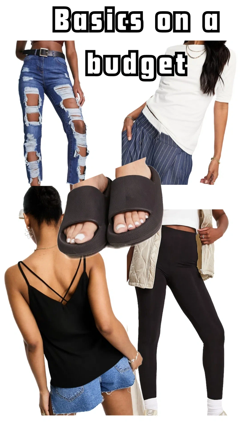Summer to Fall transitional essentials | Wearing: Parisian Extreme Ripped Boyfriend Jeans In Dark Blue; Warehouse Scoop Back Short Sleeve Top In White; New Look Button Through Cami Top In Black