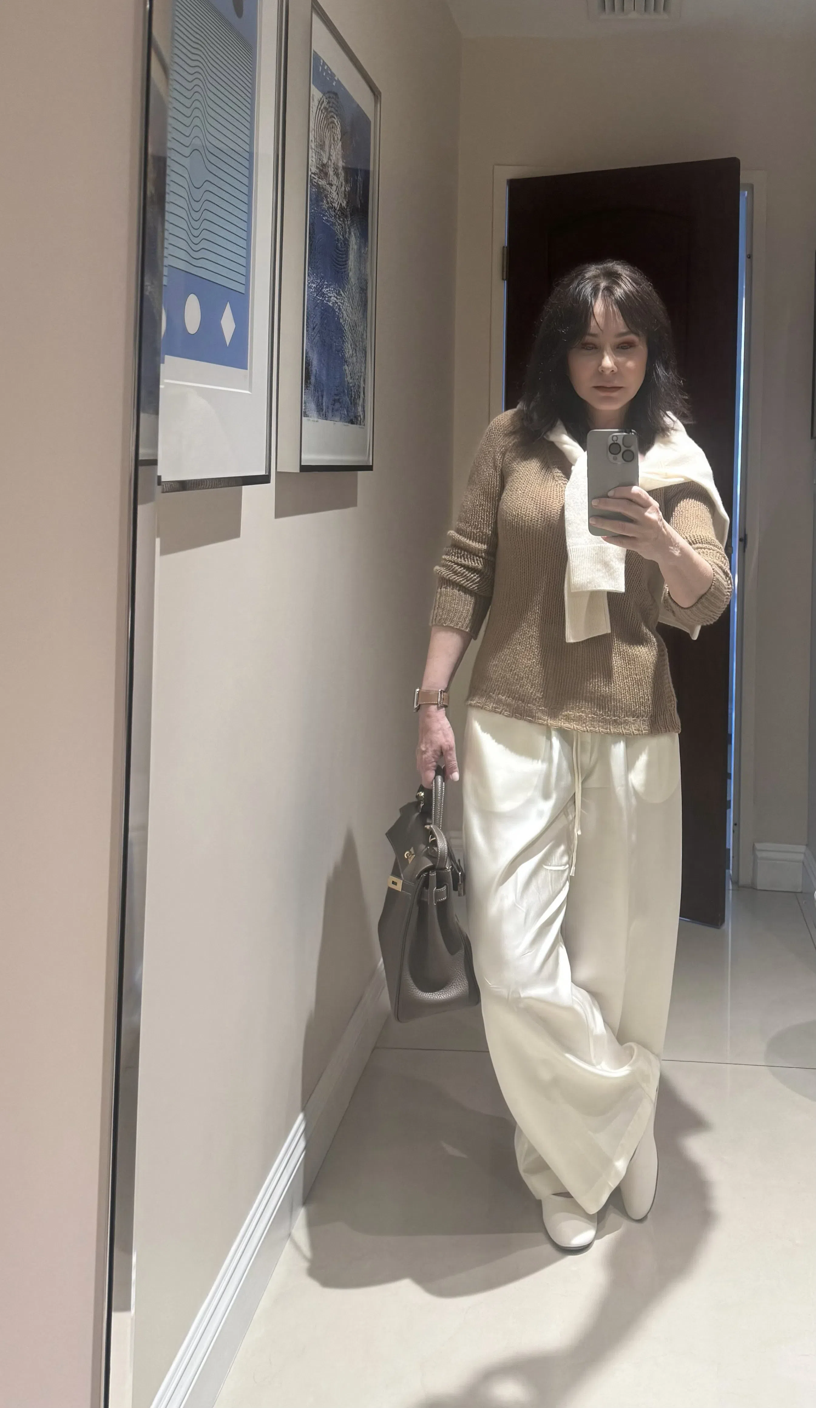 THE ROW Lambskin Band Ballerina Flats In Animal Print