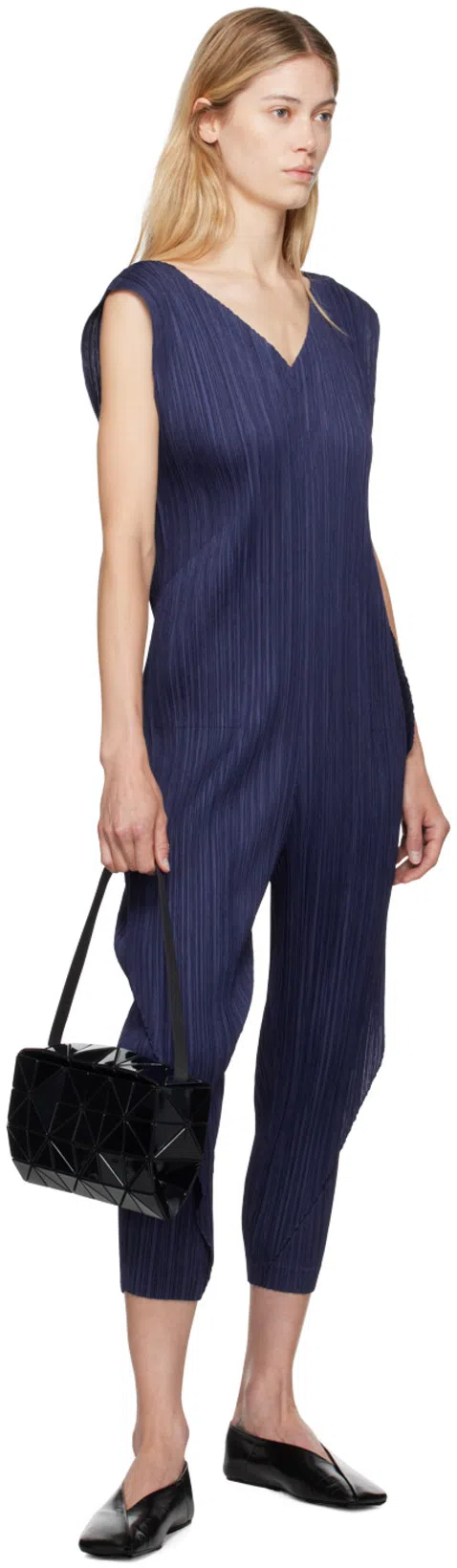 JIL SANDER Black Leather Ballet Flats