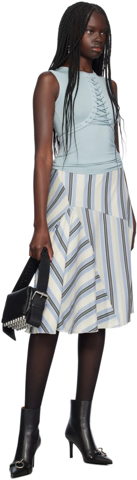 ALEXANDER WANG Black Leather Small Ricco Shoulder Bag