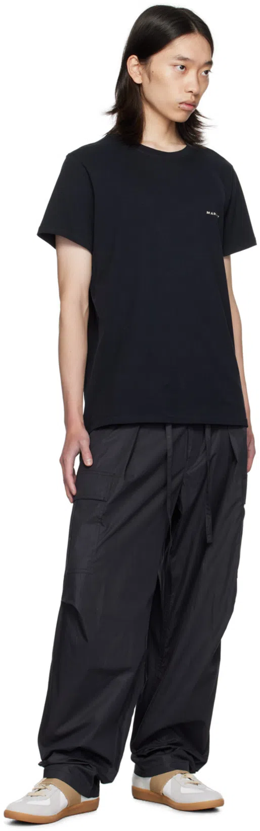 ISABEL MARANT Minimalist Black Cotton Short-sleeve T-shirt