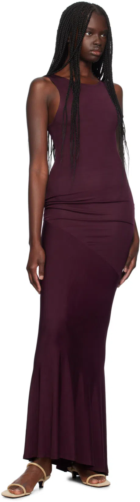 TOTÊME Minimalist Suede Leather Sandals In Neutro