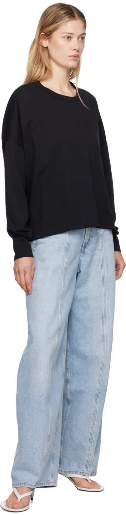 AGOLDE Blue Jeans With Wide Leg And Logo Patch On The Rear In Multicolor