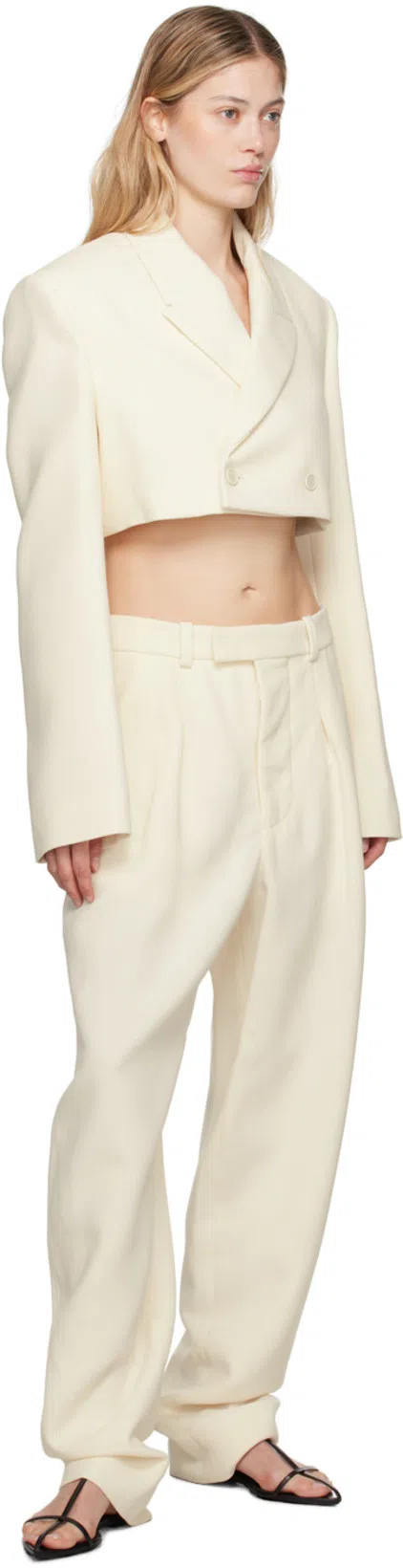 WARDROBE.NYC Off-white Hailey Bieber Edition Hb Trousers In Off White
