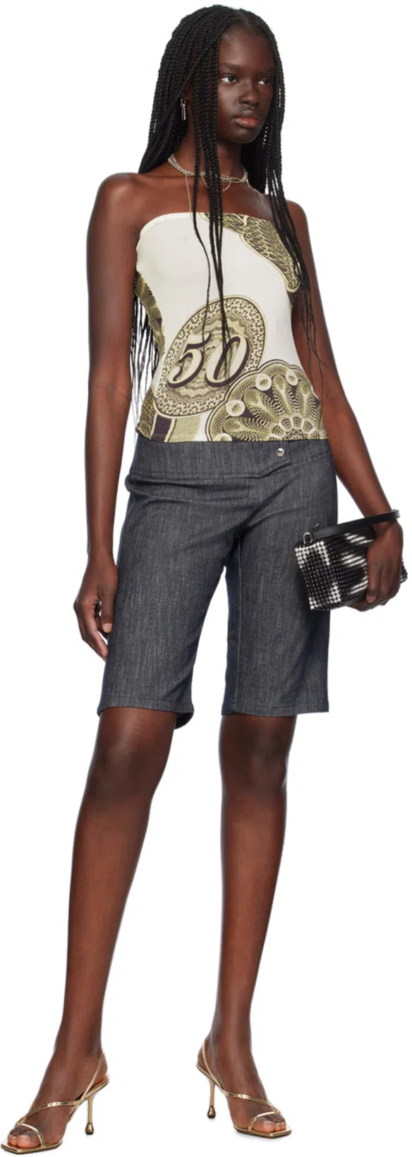 ALEXANDER WANG Heiress Flex Embellished Tote Bag In Black