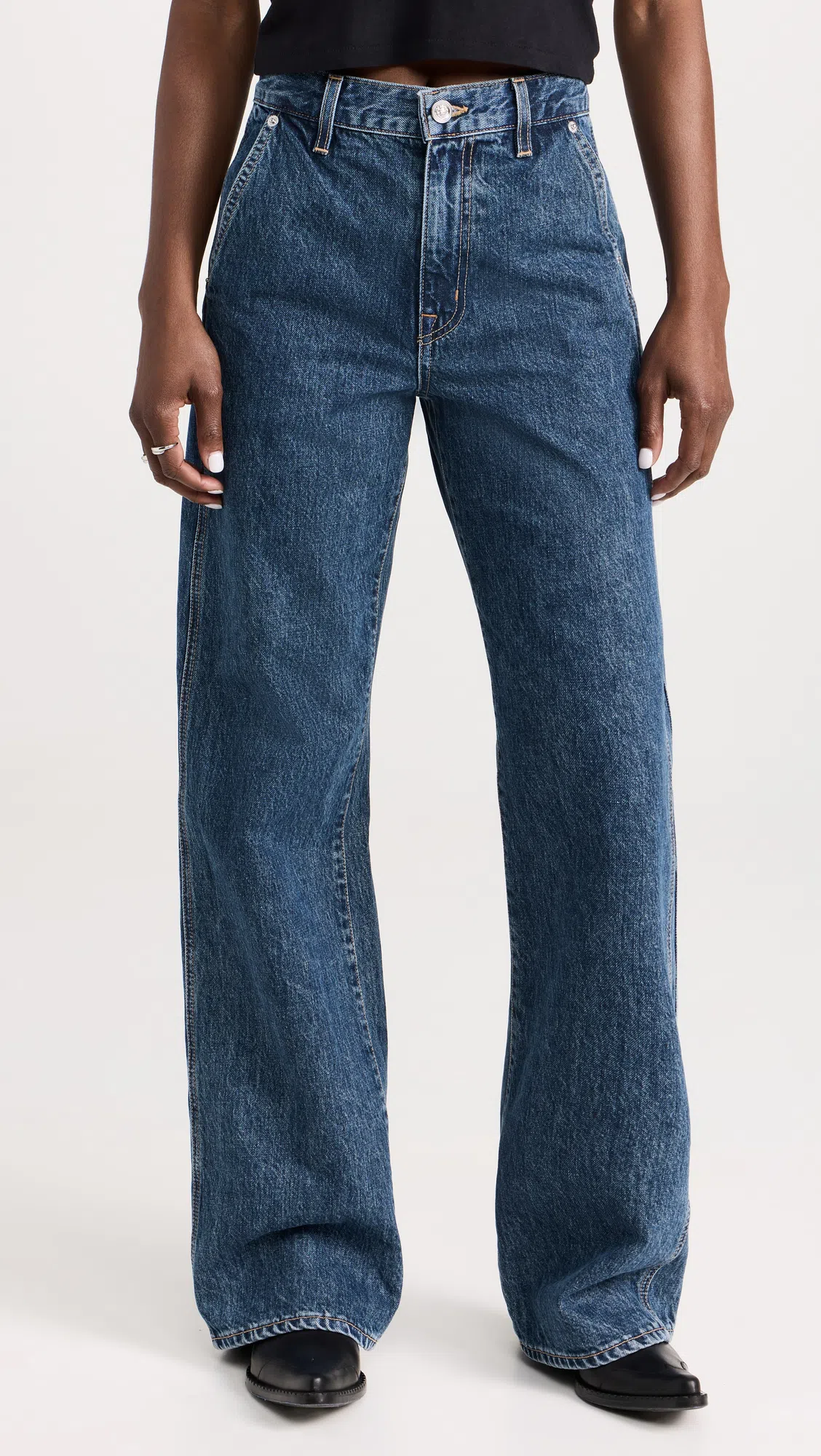 SLVRLAKE Grace Double Seam Jeans In Forbidden Love