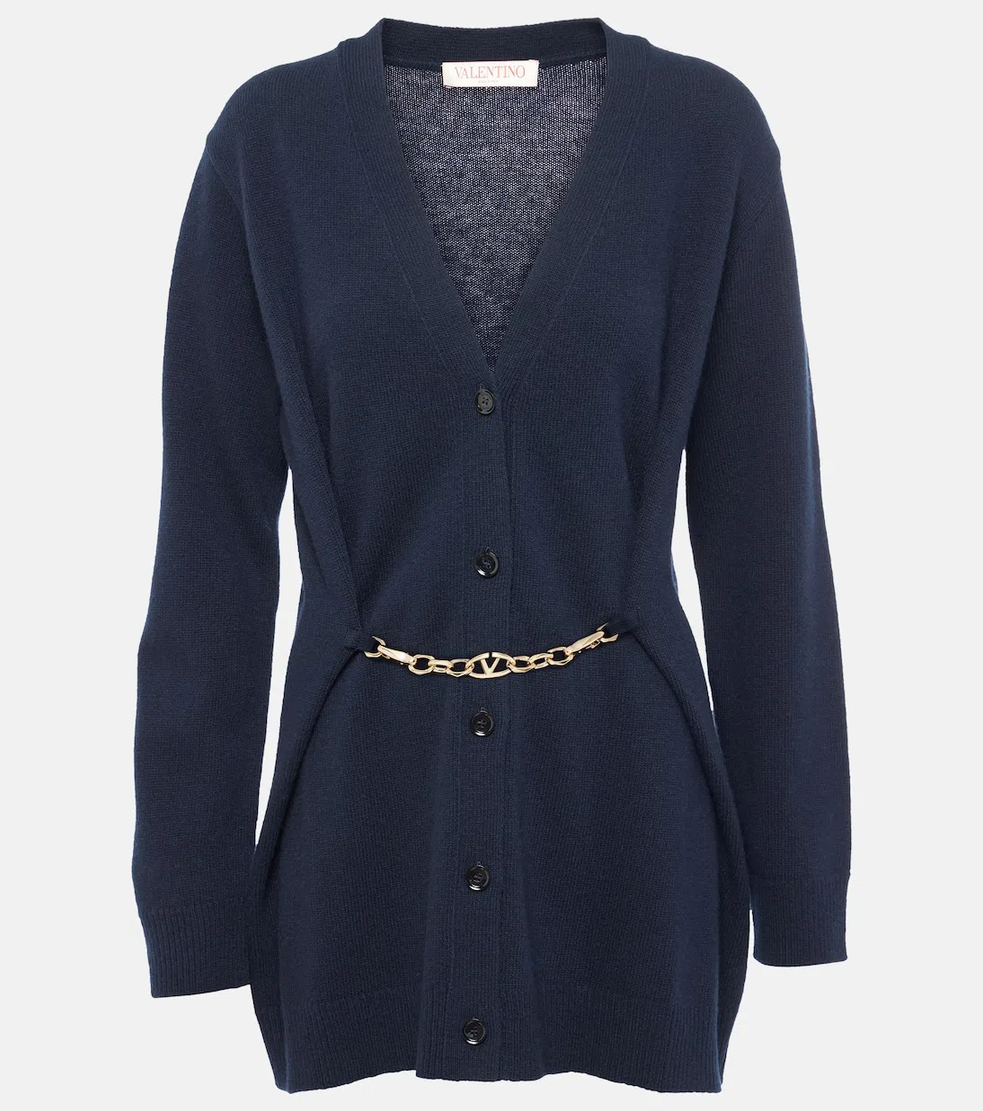 VALENTINO Wide- Leg Jeans In Medium Blue Denim