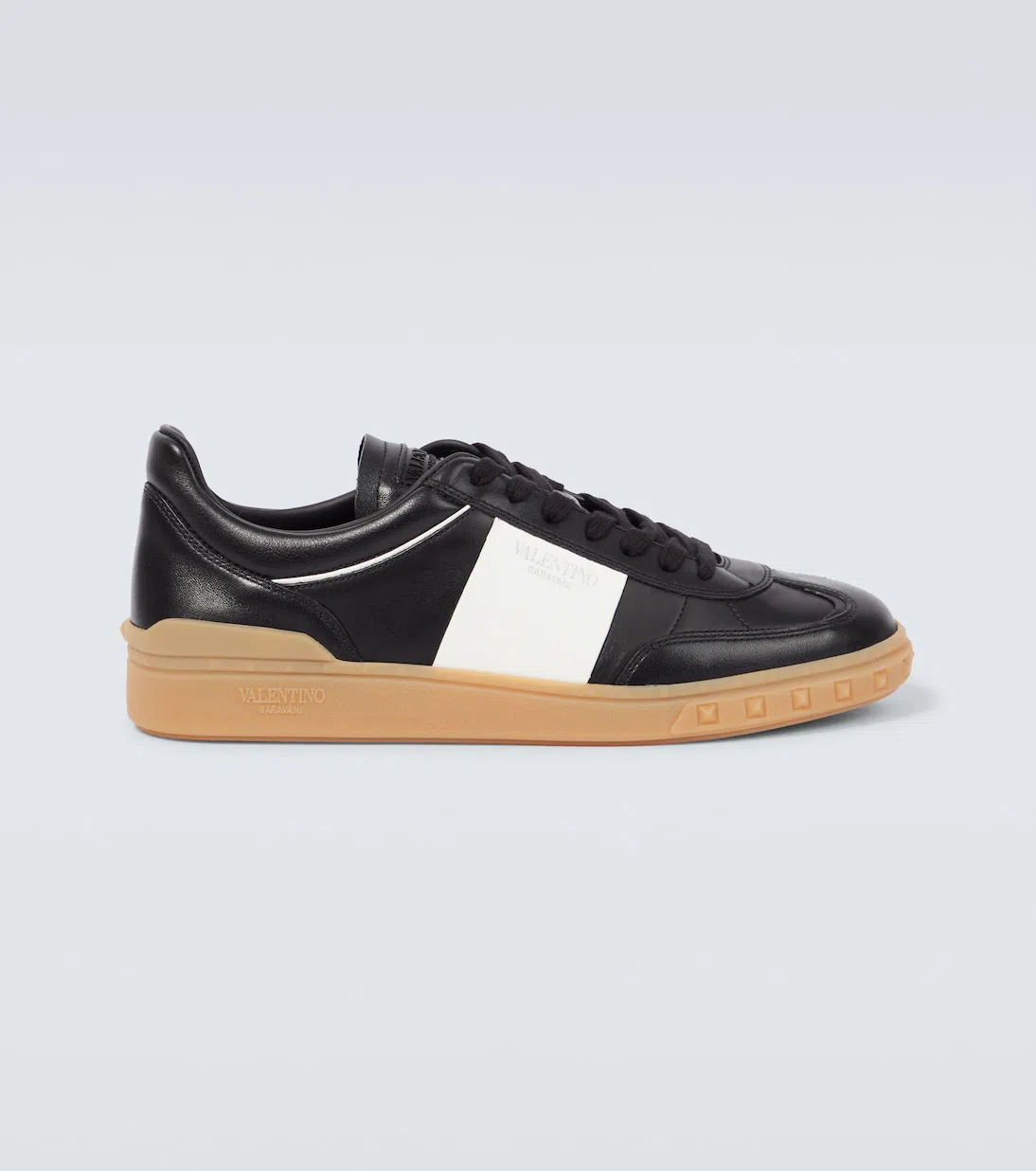 VALENTINO GARAVANI Upvillage Suede And Leather Sneakers In Black