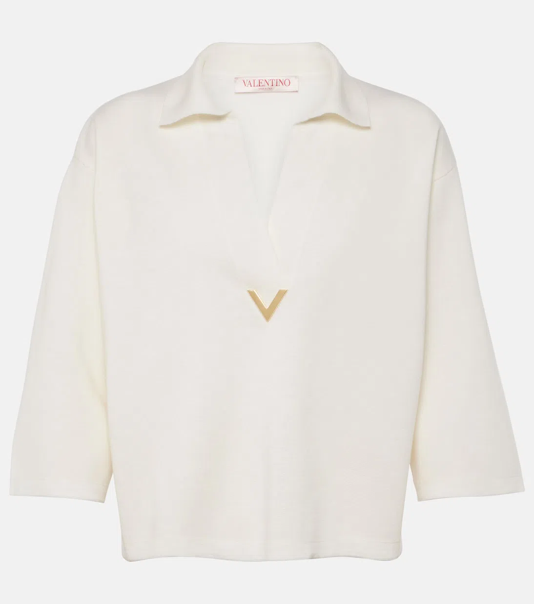 VALENTINO Wide- Leg Jeans In Medium Blue Denim