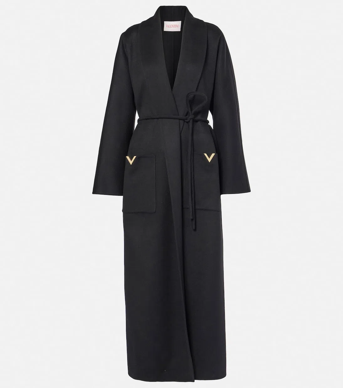 VALENTINO V Gold Coat In Black