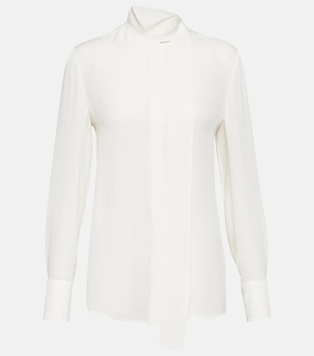 VALENTINO Bluse Aus Seidenjacquard Toile Iconographe Frau Elfenbein 46 In Weiss