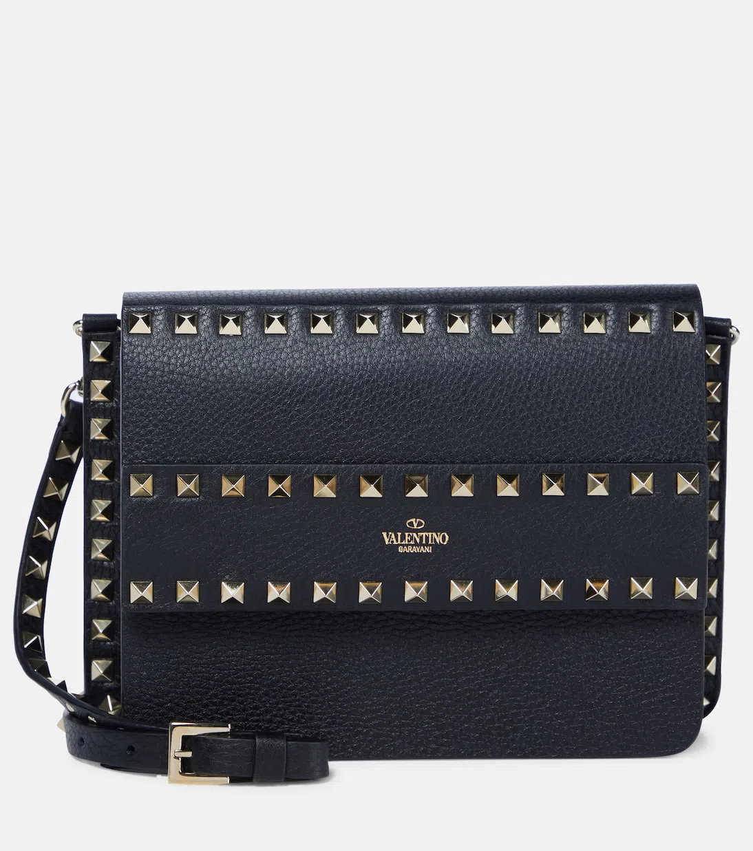 VALENTINO GARAVANI Patent Leather Rockstud Mule In Nude