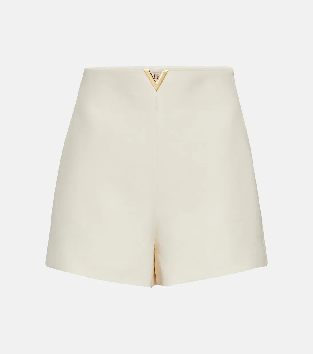VALENTINO V-plaque Short Shorts In White