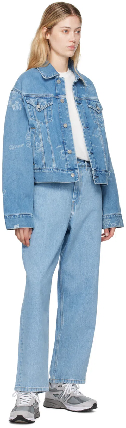 CARHARTT Maitland Stamp Denim Jacket In Blue