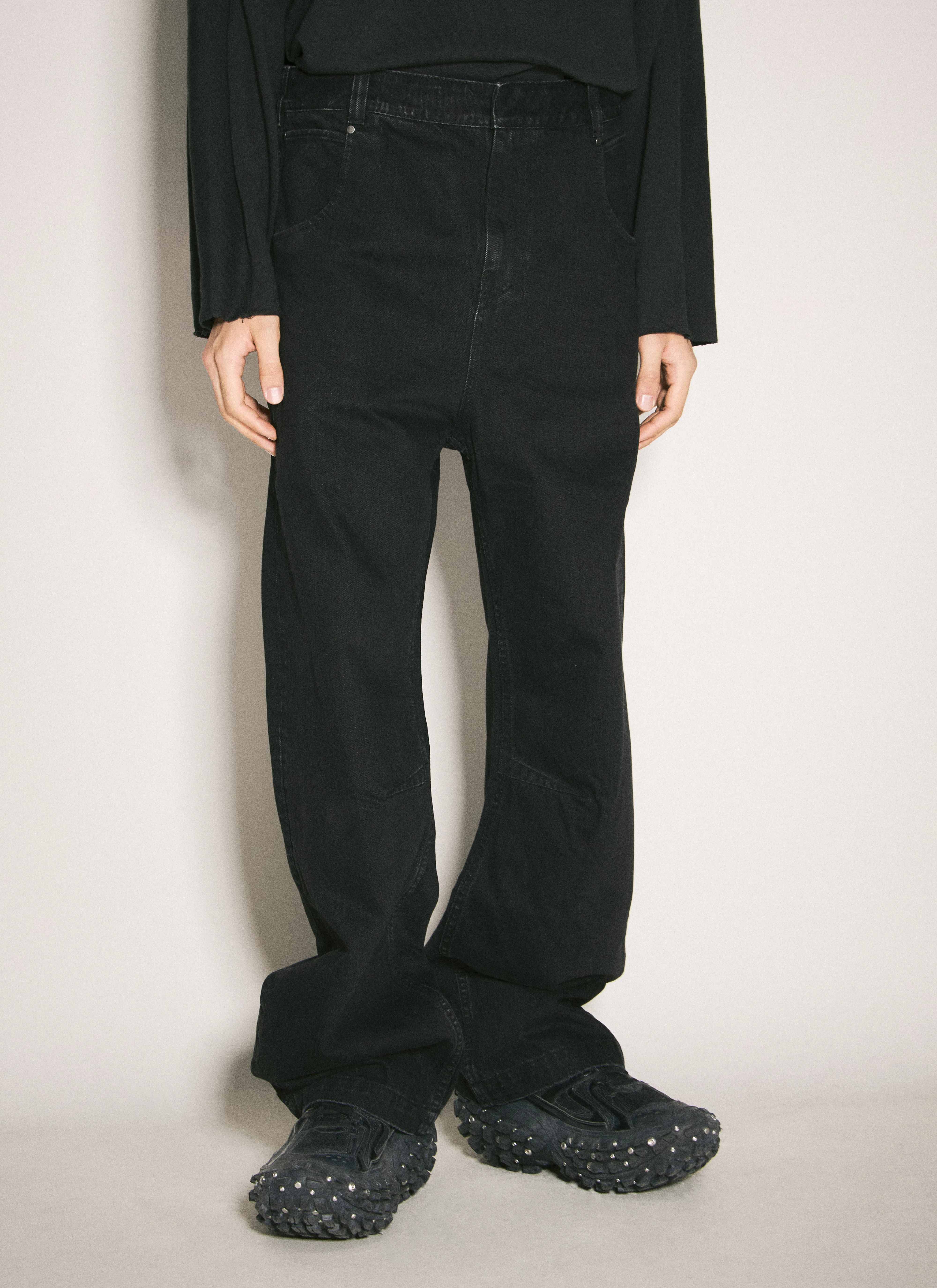 BALENCIAGA Bouncer Panelled Chunky Sneakers In Black