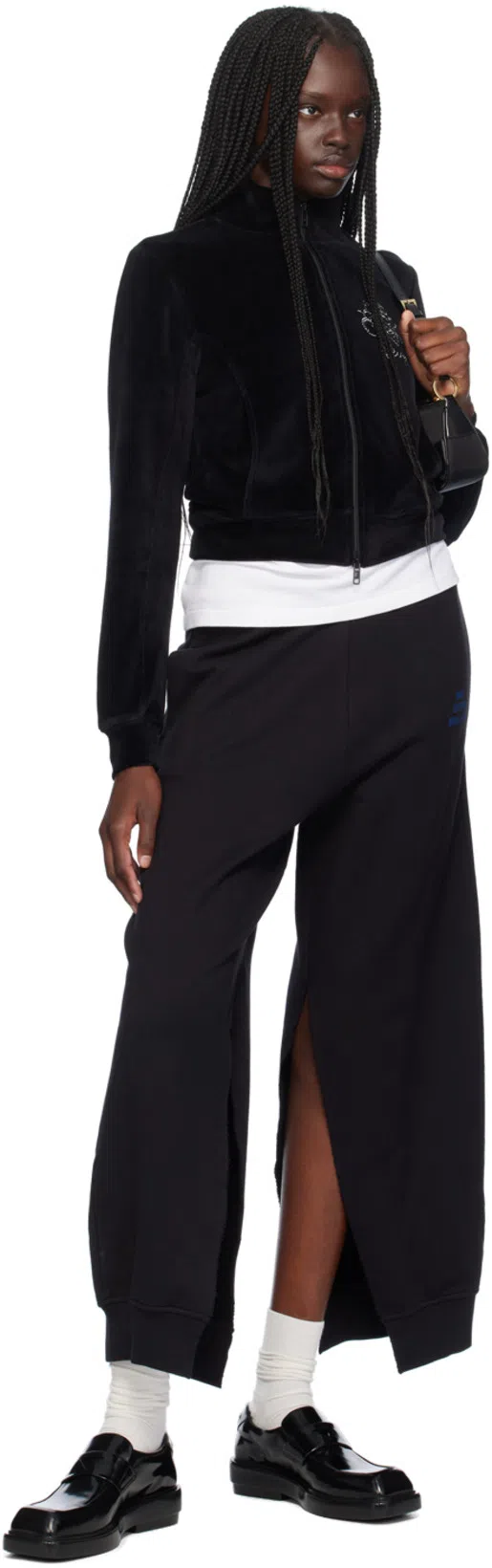 KENZO Black  Paris Star Tiger Track Jacket In 99j Black