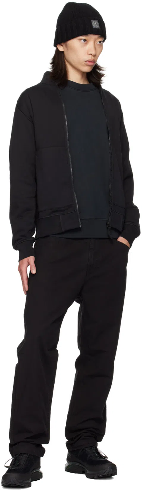 STONE ISLAND Sweater With Logo In Blue