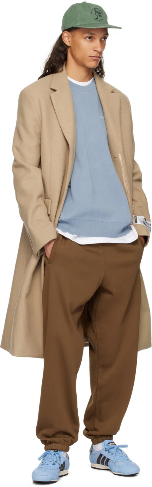 ACNE STUDIOS Beige Single-breasted Coat In Dfj Camel Beige