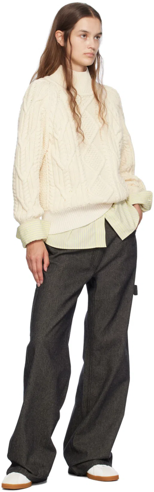 TOTÊME Toteme Leather Sneakers In White