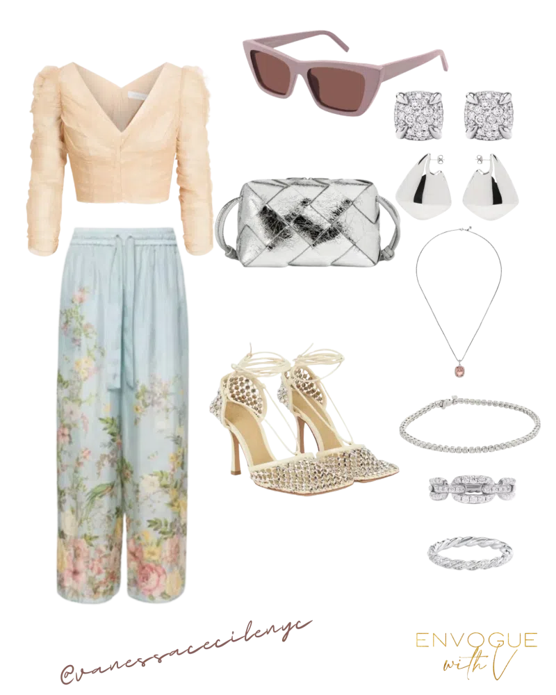 BOTTEGA VENETA Women's Stretch Embellished Ankle Strap High Heel Pumps In White