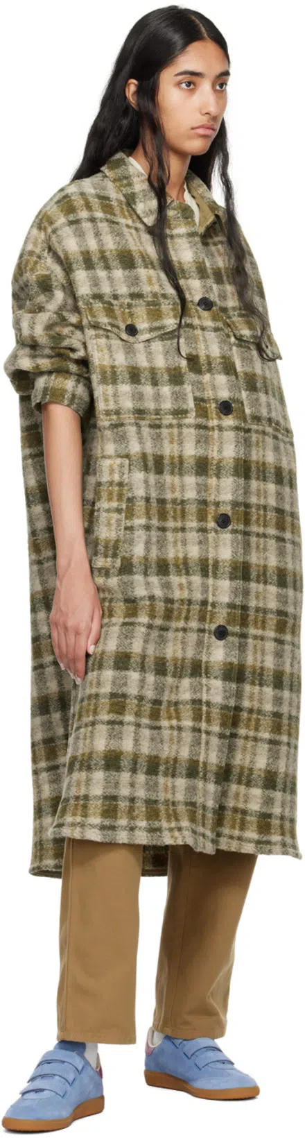 ISABEL MARANT Beth Mixed Leather Triple-grip Sneakers In Blue White