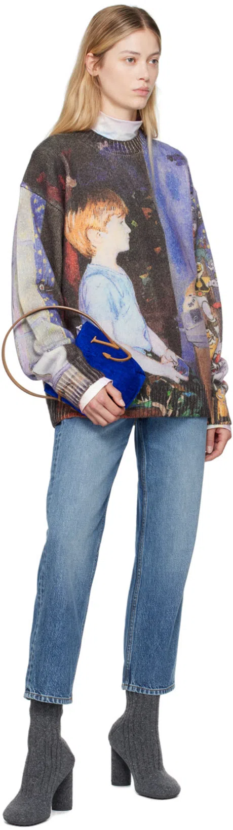 BOTTEGA VENETA Women Atomic Knitted Wool Boots In Multicolor