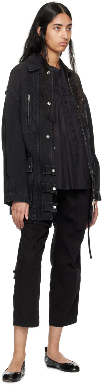 ISABEL MARANT ÉTOILE 's Denim Jacket In Black