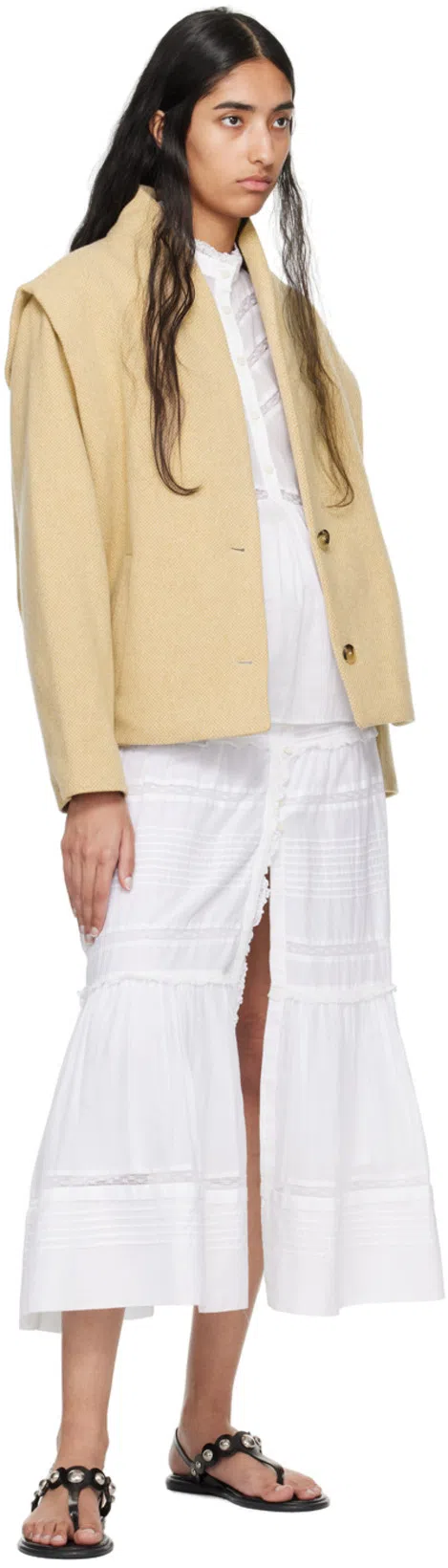 ISABEL MARANT ÉTOILE Isabel Marant Etoile Women White Cotton Daniva Dress In Neutral