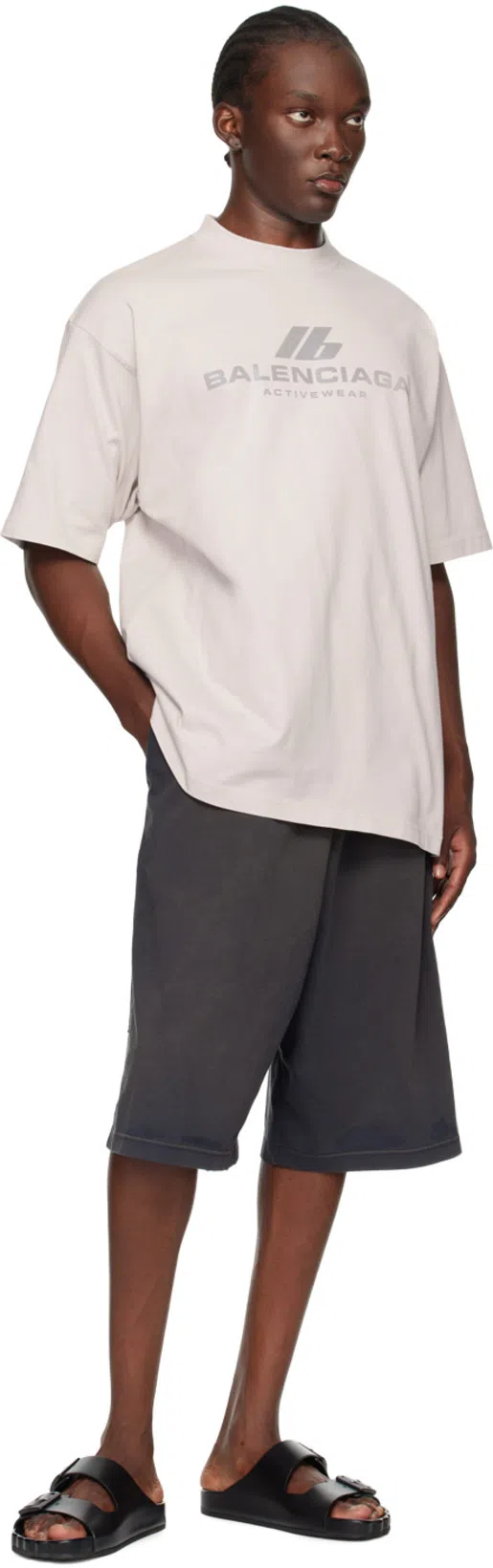 BALENCIAGA Smooth Leather Sunday Slides For A Chic In Black