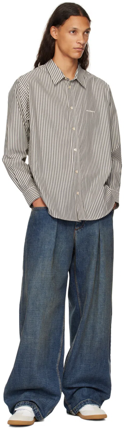 ISABEL MARANT Beth Logo Velcro Straps In White Leather And Suede