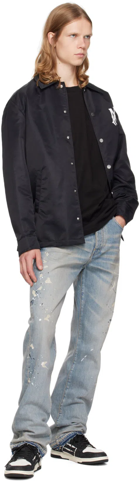 AMIRI Skel Sneakers In White And Black Leather