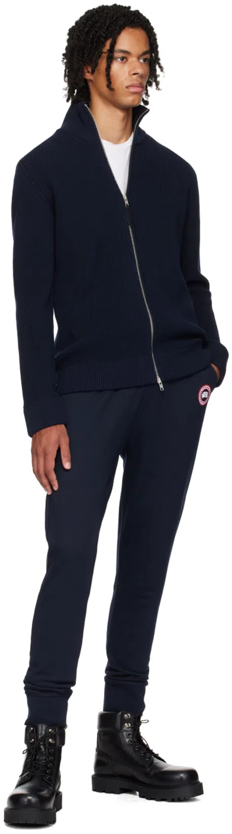 CANADA GOOSE Black Cotton Sweatpants