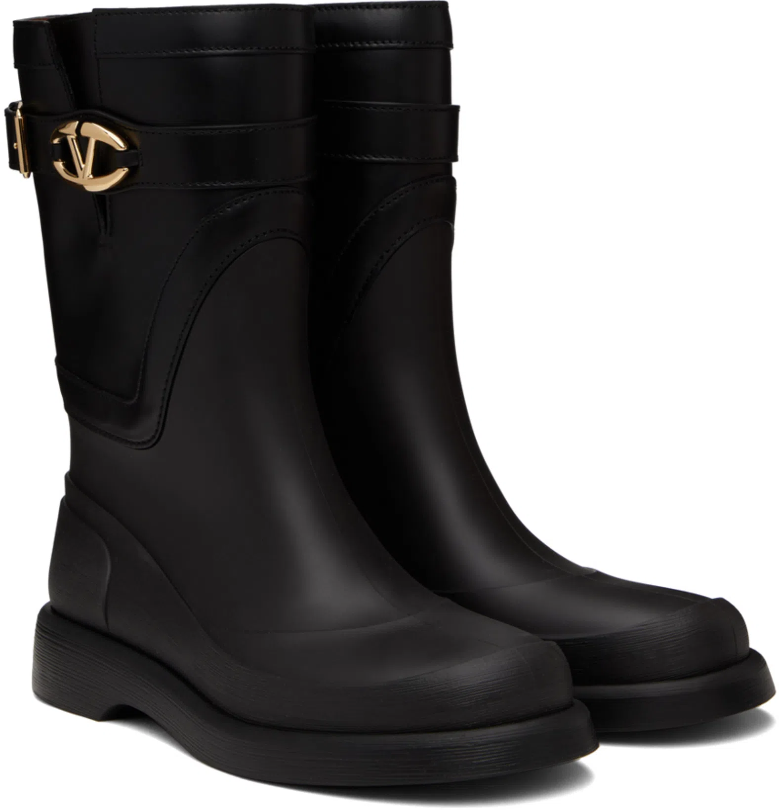 VALENTINO GARAVANI Rain Boots With Vlogo, The Bold Edition In Black