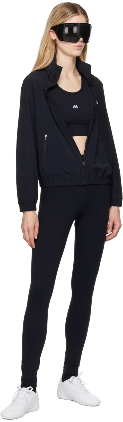 BALENCIAGA Activewear Sleeveless Top In Matt Nylon Blend In Black