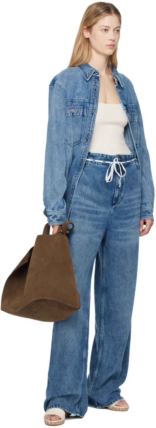 ISABEL MARANT Blue Jordy Jeans In 30lu Light Blue