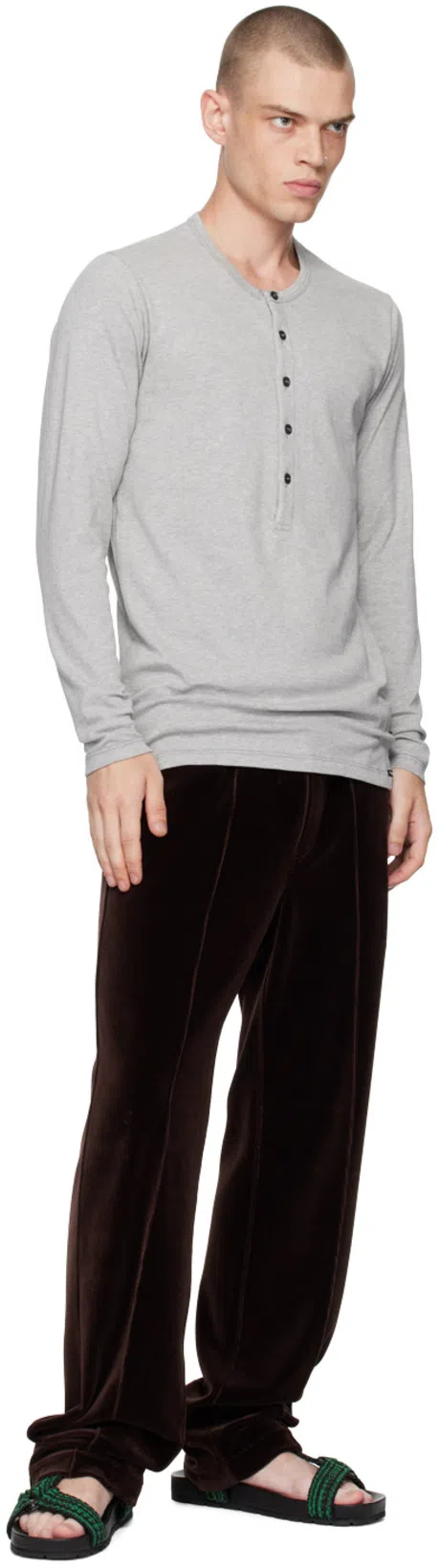 TOM FORD Brown Pinched Seam Sweatpants In Deep Brown